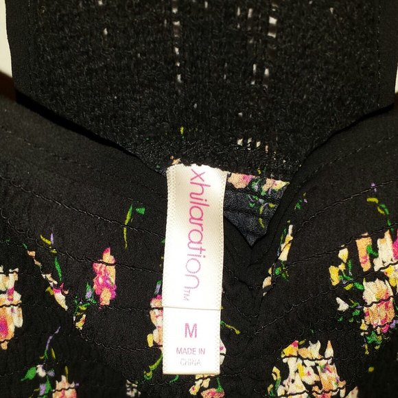 Floral Summer Black Dress - Picture 3 of 4